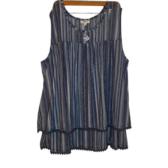 STYLE & CO Mesh Sleeveless Tank Top Blouse - Picture 1 of 7
